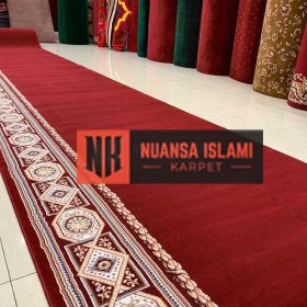 Karpet Masjid Grade A Merah Polos di Sidoarjo