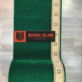 Karpet Masjid Grade Premium Deluxe Hijau Motif di Sidoarjo