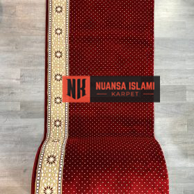 Karpet Masjid Grade Premium Deluxe Merah Motif di Sidoarjo