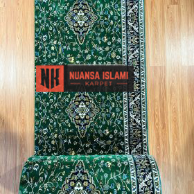 Karpet Masjid Grade Premium Deluxe Hijau Motif di Sidoarjo