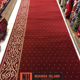 karpet masjid platinum mosque merah bintik