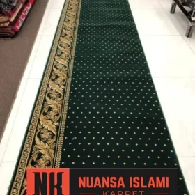 karpet masjid super mosque hijau bintik