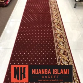 karpet masjid super mosque merah bintik