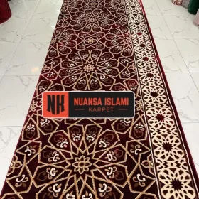 karpet masjid turki etihad merah motif